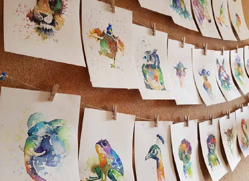 Farbenspiele | Anna Kautsch Aquarell